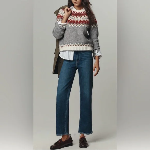 PAIGE Anessa High Rise Straight Leg Jeans Arpeggio Wash Size 28 NWT $249 - Picture 4 of 13